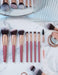 TAVICE 40 - Color Eyeshadow Palette with 8 - Piece Makeup Brush Set Earth Tone Cosmetic Collection - Battery Mate