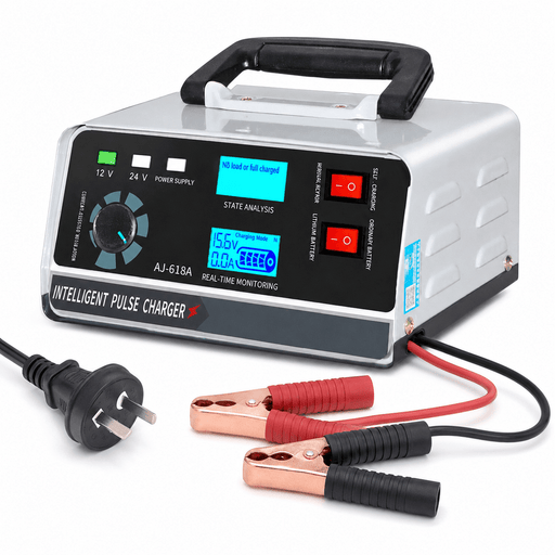TAVICE 400W 40A 12V/24V Smart Car Battery Charger with Pulse Repair, Trickle Charging for Car Boat, AU Plug - Battery Mate
