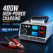 TAVICE 400W 40A 12V/24V Smart Car Battery Charger with Pulse Repair, Trickle Charging for Car Boat, AU Plug - Battery Mate