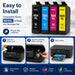 TAVICE 4PK 604XL Ink Cartridges Compatible with Epson XP-2200 XP-3200 XP-4200 WF-2910 WF-2930 - Battery Mate