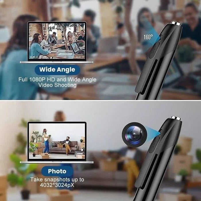 TAVICE 64GB Camera Pen 1080P HD Portable Hidden Camera for Video & Photos, Loop Recording, Long Battery Life, Office & Business Use - Battery Mate
