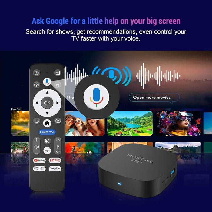Tavice Android TV Box - 5G WiFi, 8K Ultra HD Streaming Media Player, Quad - Core, HDMI Output - Battery Mate