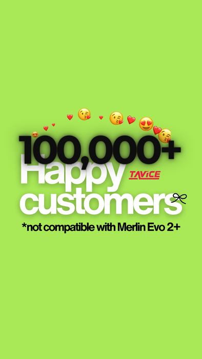 Tavice Garage Remote Compatible with Merlin / Merlin+ C945 CM842 C940 C943 Merlin + - Battery Mate