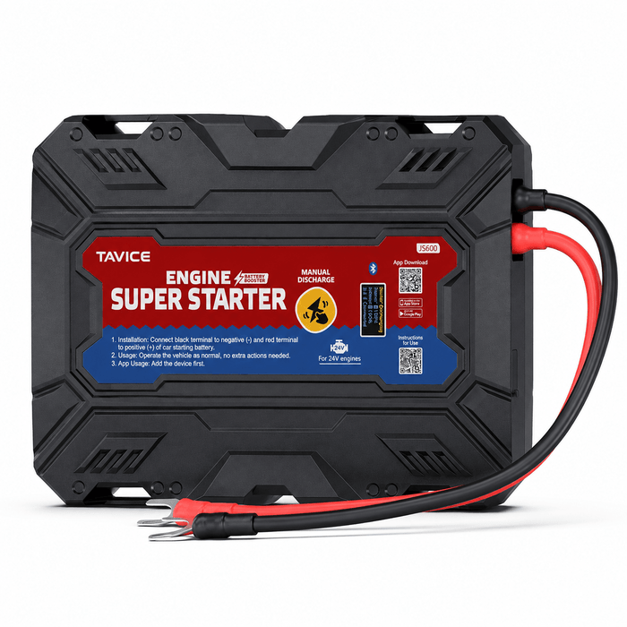 TAVICE LEAGEND JS600 On-Board SuperCap Jump Starter 12V Heavy-Duty Battery Booster Emergency Car Starter - Battery Mate