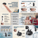 TAVICE Rechargeable Dual Behind-the-Ear Sound Amplifier with Noise Reduction and Long Battery Life | USB Charging | Discreet Design - Battery Mate