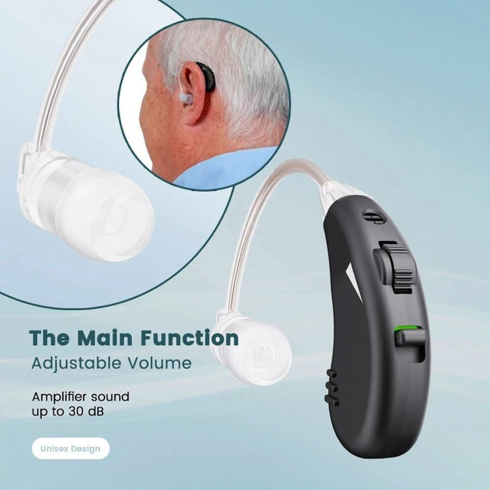 TAVICE Rechargeable Dual Behind - the - Ear Sound Amplifier with Noise Reduction and Long Battery Life | USB Charging | Discreet Design - Battery Mate