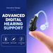 TAVICE Rechargeable Dual Behind-the-Ear Sound Amplifier with Noise Reduction and Long Battery Life | USB Charging | Discreet Design - Battery Mate