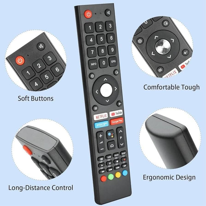TAVICE Replacement Remote Control 2 Pack for CHIQ L40K5 & Changhong TV – Compatible with GCBLTV02ADBBT - Battery Mate
