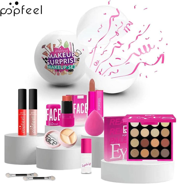TAVICE Surprise Makeup Ball Gift Set Festive Cosmetic Bundle for Special Occasions, Perfect Birthday Surprise Makeup Sphere - Battery Mate