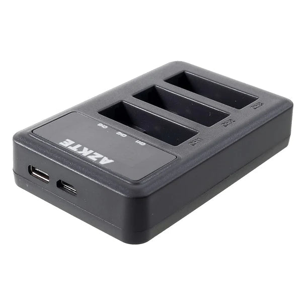TAVICE Ultra Fast Charging USB Triple Battery Charger for GoPro HERO3 HERO3+ HERO4 Action Cameras | Charger Only Compact Fast USB - Battery Mate