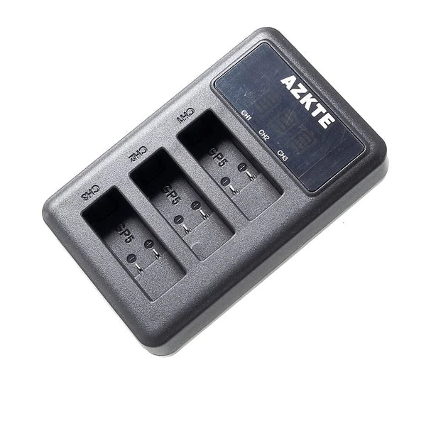 TAVICE Ultra Fast Charging USB Triple Battery Charger Kit with 3 Replacement Batteries for GoPro HERO3 HERO3+ HERO4 Action Pro - Battery Mate