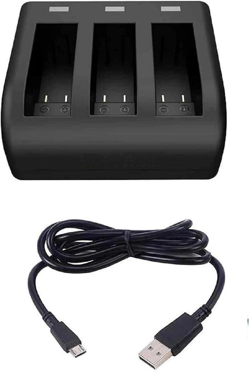 TAVICE Ultra Fast Charging USB Triple Battery Charger Kit with 3 Replacement Batteries for GoPro HERO3 HERO3+ HERO4 Action Pro - Battery Mate