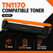 TN1170 Toner Cartridge Compatible with Brother HL-L1230W and DCP-L1630W Printers - Battery Mate