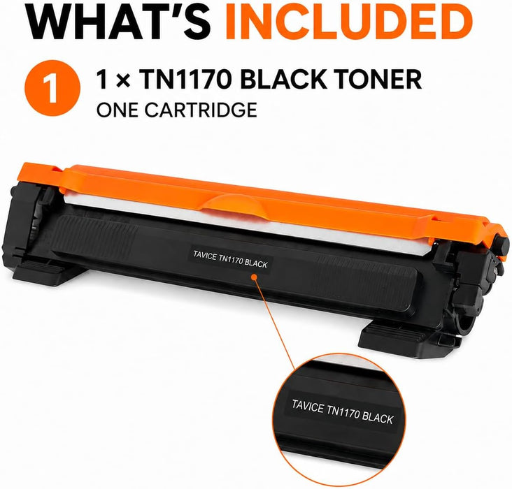 TN1170 Toner Cartridge Compatible with Brother HL-L1230W and DCP-L1630W Printers - Battery Mate