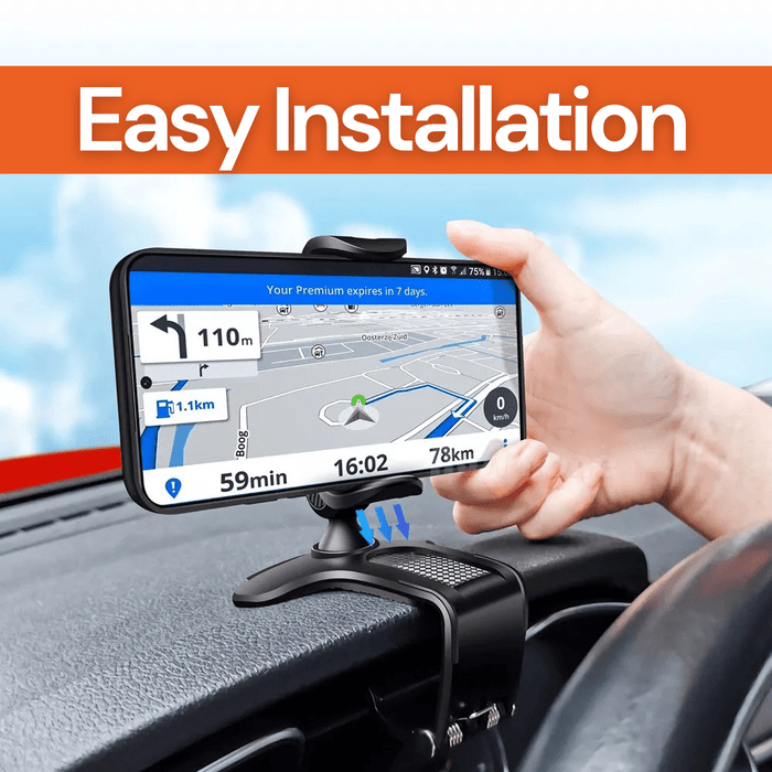 Universal Dashboard Car Mount Phone Holder – Compatible with iPhone 16, Samsung S25 & More - Battery Mate