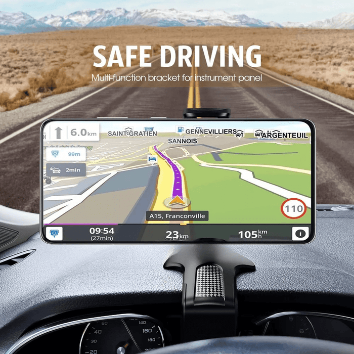 Universal Dashboard Car Mount Phone Holder – Compatible with iPhone 16, Samsung S25 & More - Battery Mate