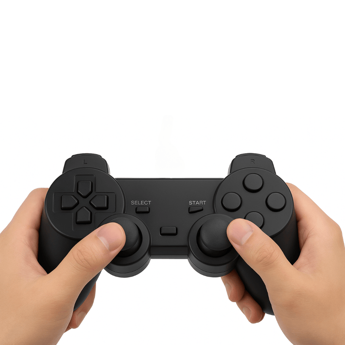 Wireless Controller Compatible for PS3 PlayStation 3 | Dual Vibration Gamepad (Black) - Battery Mate