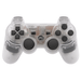Wireless Controller Compatible for PS3 PlayStation 3 | Dual Vibration Gamepad (Clear) - Battery Mate