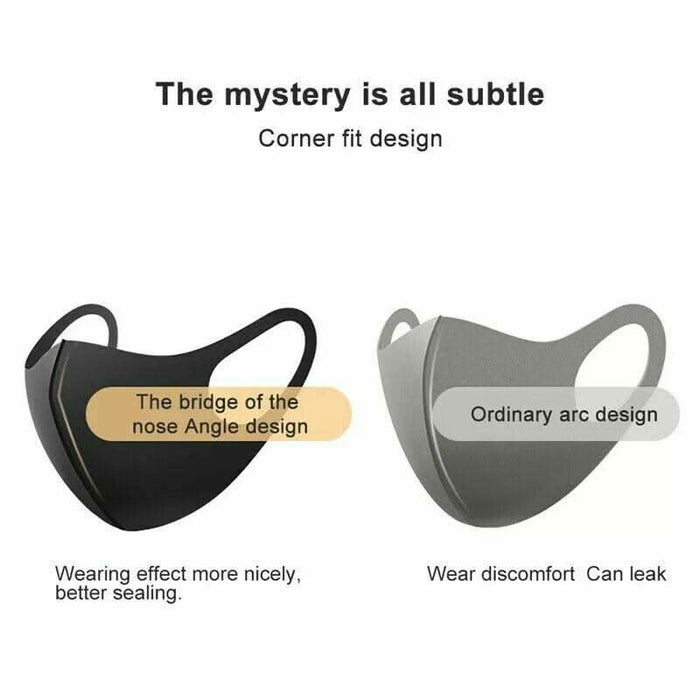 [10 Pack] Breathable Mouth Mask Unisex Face Mask Reusable Anti Pollution Wind Proof Mouth Cover - Battery Mate