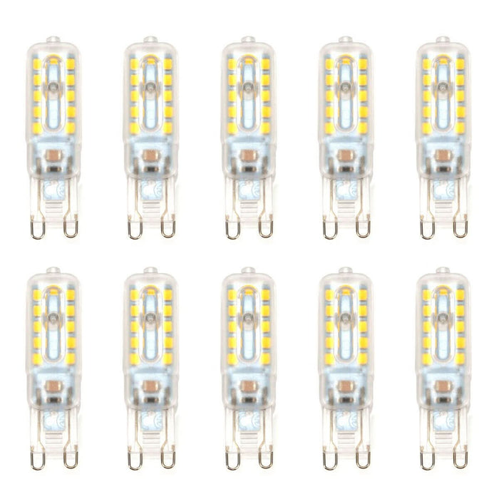 10 Pack | G9 LED Light Bulbs Non-Dimmable Warm White 3000K for Landscape Ceiling - Battery Mate