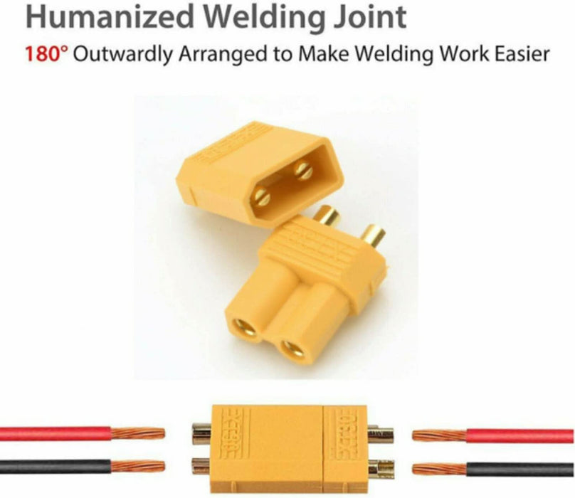 10 pairs XT30 Male Female Bullet Connector Plug For Lipo Battery - Battery Mate