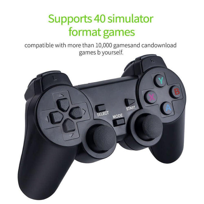 Retro Game Console with 2 Wireless Controllers | 64GB, 10,000+ Games ...