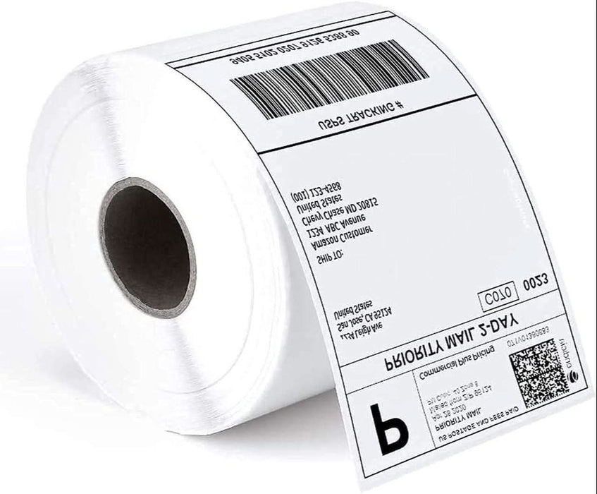 1000x Thermal Shipping Label 100 x 150mm 76mm Core 1000 Per Roll Zebra Printer - Battery Mate