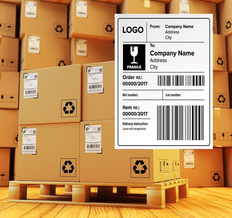 1000x Thermal Shipping Label 100 x 150mm 76mm Core 1000 Per Roll Zebra Printer - Battery Mate