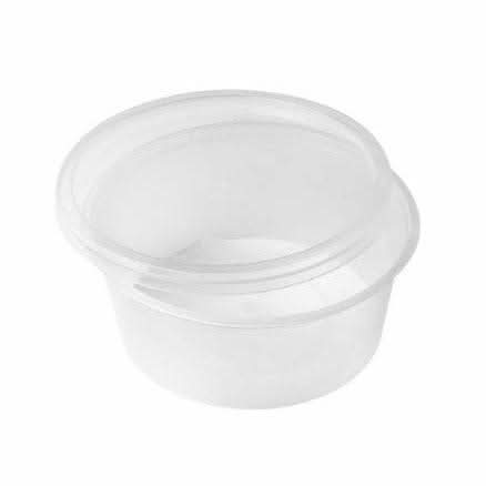 100ml | 100pcs Take away Containers Takeaway Food Plastic Lids Bulk - Battery Mate