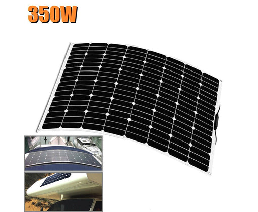 12V 350W Flexible Mono Solar Panel RV Caravan Camping Battery Charge Portable - Battery Mate