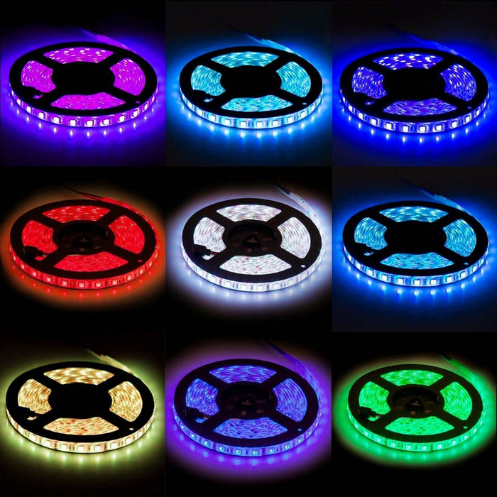 12V Bluetooth USB RGB LED Strip Lights IP65 Waterproof 5050 5M 300 LEDs AU Stock - Battery Mate