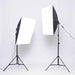 135W Photography Studio Softbox Continuous Lighting Soft Box Light Stand (without Bulbs) - Battery Mate