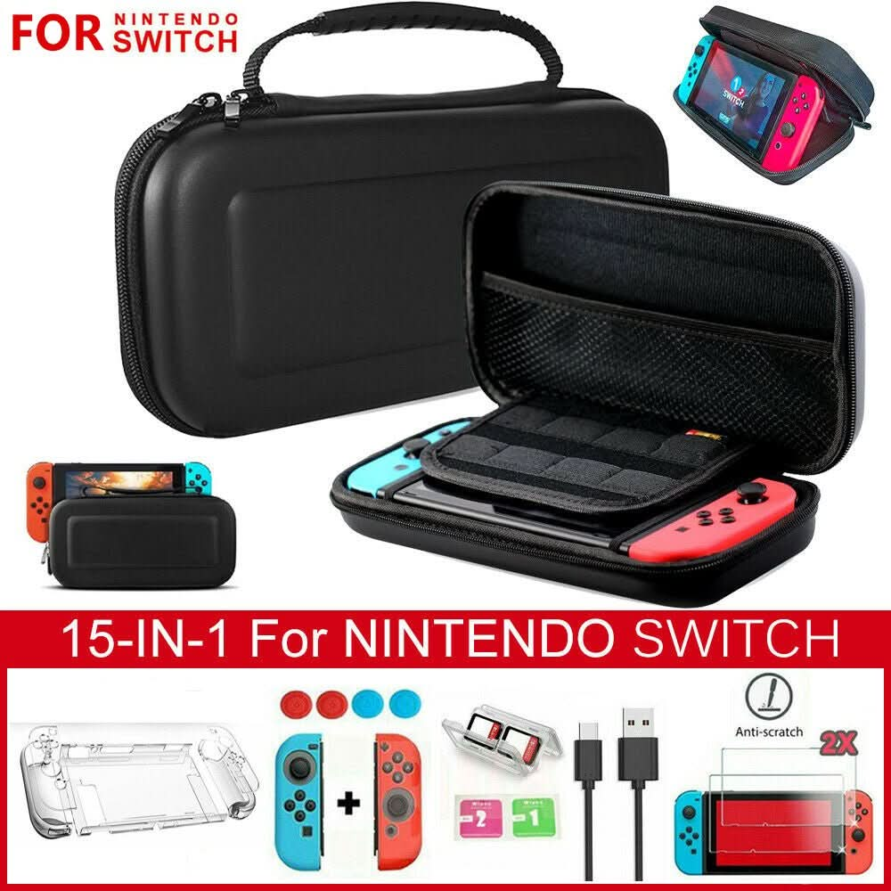 15 in 1 Nintendo Switch Travel Case EVA Hard Bag Screen