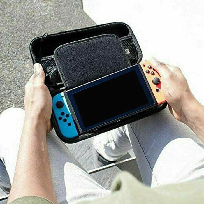 15 in 1 Nintendo Switch Travel Case EVA Hard Bag + Screen Protector + MANY Accessories - Battery Mate