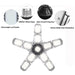 180W Super Bright LED Garage Light Deformable Ceiling Lights Workshop Shop - Battery Mate