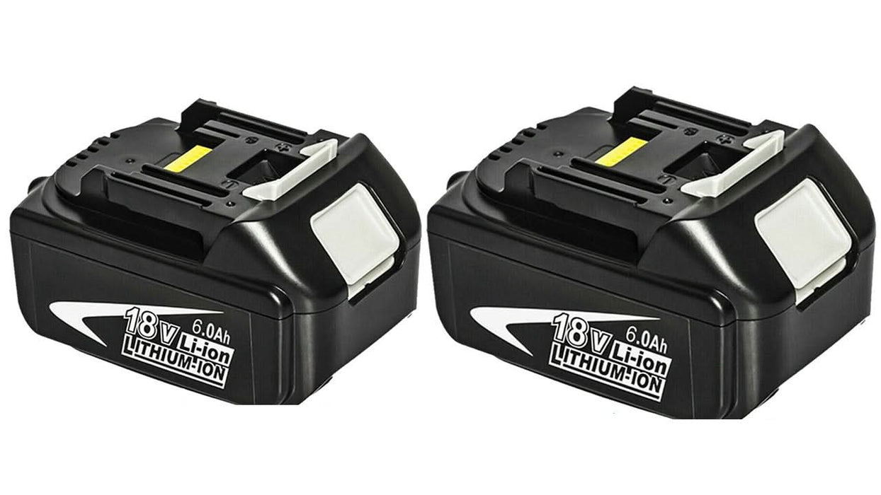 2 Pack 18V Makita Compatible Battery Replacement 6.0 AH BL1830