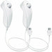 [2 Pack] 2in1 Built-in Motion Plus Remote Nunchuck Controller For Nintendo Wii - Battery Mate