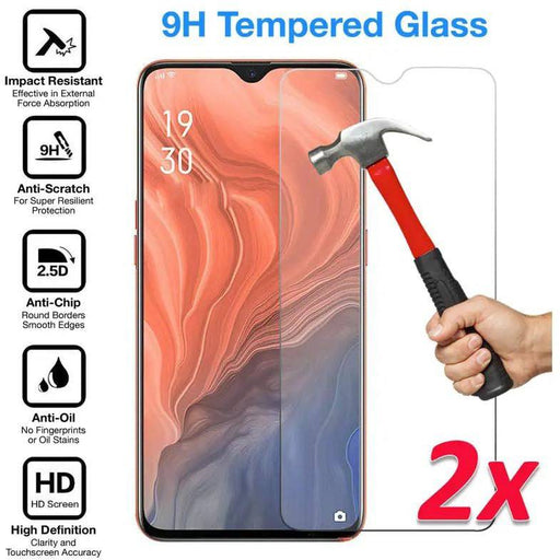 [2 Pack] OPPO Find X2 Lite Tempered Glass 9H HD Crystal Clear Premium Screen Protector - Battery Mate