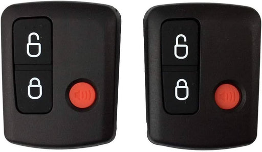 [2 Pack] Remote 3 Button Car Keypad Keyless for Ford BA BF Falcon Ute Territory SX SY - Battery Mate