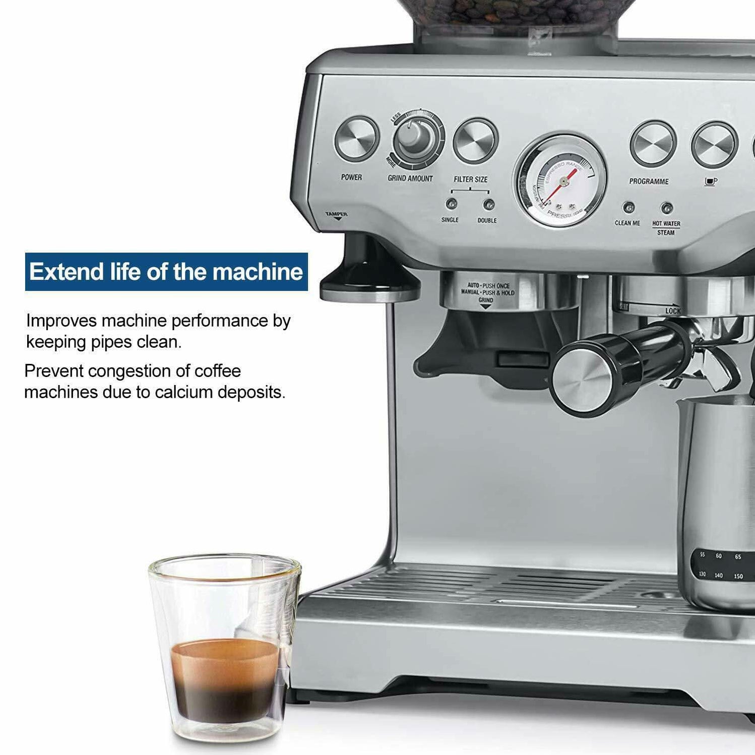 2 Pack Water Filter For Breville Bes880 Bes008 Espresso Coffee Machi