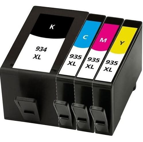 2 sets of 4 Pack HP 934XL + 935XL Compatible High Yield Inkjet Cartridges C2P23AA - C2P26AA [2BK,2C,2M,2Y] - Battery Mate