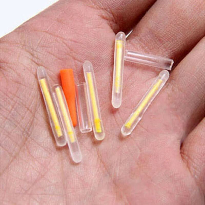 200 Pcs Chemical Light Fishing Fluorescent Glow Stick Clip On the Rod Tip TDPRO - Battery Mate