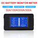 200A LCD Display DC Battery Monitor Meter 200V Voltmeter Amp For RV System - Battery Mate