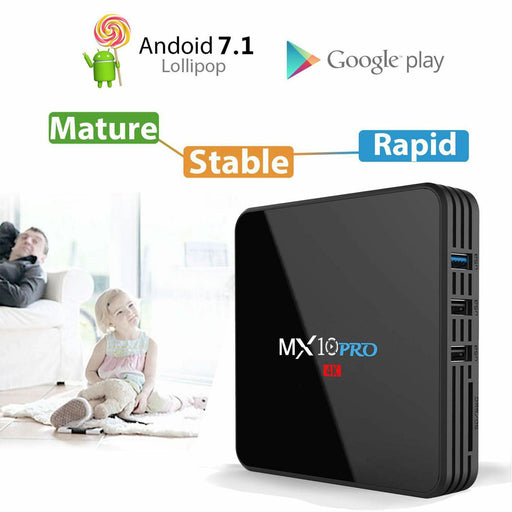 2020 MX10 PRO 3D TV BOX Player Android 9.1 KDI 18 Smart 4+32GB Quad Core 6K AU - Battery Mate