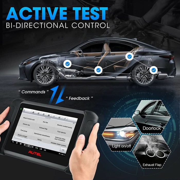 2022 Autel MaxiSys MS906BT OBD2 Auto Diagnostic Scanner ECU Key Coding Scan Tool - Battery Mate