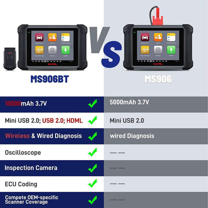 Autel MaxiSys MS906BT OBD2 Auto Diagnostic Scanner ECU Key Coding Scan ...