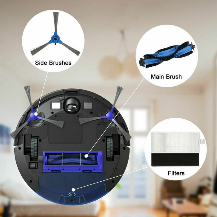 21Pcs Side Brushes Filter Parts for Eufy RoboVac 11S 30C 25C 15C 35C Replacement - Battery Mate