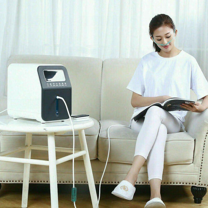 220V 1-7L / min Intelligent Adjustable Oxygen Concentrator Machine for Home Use - Battery Mate