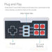 2.4G Wireless Controller Gamepad Joypad for Nintendo Mini Classic NES SNES - Battery Mate