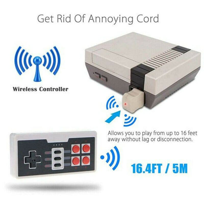 2.4G Wireless Controller Gamepad Joypad for Nintendo Mini Classic NES SNES - Battery Mate